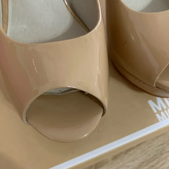 Michael Kors Nude Peep Toe Heels - Picture 7 of 10